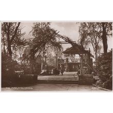 Bicycle at The Park Gillingham Kent Real Photo Old Postcard