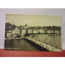 SEEBRUCKE, LUZERN, SWITZERLAND used postcard 1926 pm =