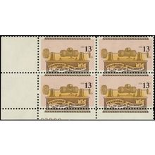 1705, Huge Color Shift ERROR Plate Block 13¢ Recording Stamps MNH - Stuart Katz