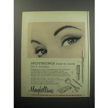 1957 Maybelline Eye Make-up Ad - Nothing does so much for a woman