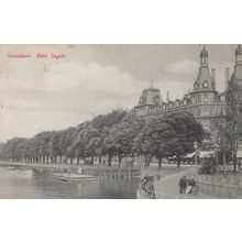 Copenhagen Denmark Olser Segade Old Postcard & Hotel Frank