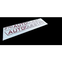 AUTOQUEST 270 Decal Sticker Graphics Elddis 30cm Burgundy Decal stickers