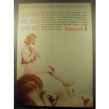 1959 Schrank La Vie en Rose Lingerie Ad - To women who don't sleep well