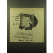 1959 RCA Victor Record Album Advertisement - An Evening with Lerner & Loewe