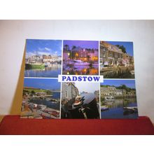 multiview, PADSTOW, Cornwall used postcard by John Hinde 2002 pm =