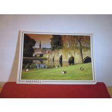 BRIDGE & RIVER WYE, BAKEWELL, Derbyshire unused postcard by Millstone =