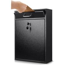 Lockinbox with Key for Outdoor 16.2 X 11.2 X 4.7 Inches Large Wall Mount M