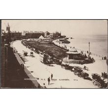 West End from Alhambra, Morecambe, Lancashire, 1911 - West End Stores RPPC