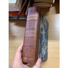 1896 HARPER'S MAGAZINE BOUND VOLUMES JUN TO NOV 2kg ANTIQUE BOOK (EV3)