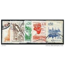 1966 5 different values - #52 fine used (o)