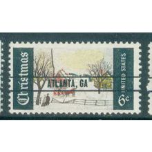 1384 6c Winter Scene Fine MNH GA. PreCnx R0387