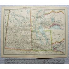 c1907 Harmsworth Plate No. 163-164 Central Canada