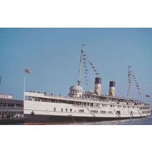 SS Cayuga Lake Ontario Canada Steamship Line Cruise Ship Postcard