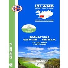 Island Serkort 02 Gullfoss - Geysir - Hekla