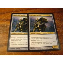 Magic The Gathering, MTG, 2-Cards, 1993-2009, ETHERCASTE KNIGHT, nm