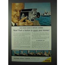 1961 Kodak Zoom 8 Reflex Camera Ad - Push a Button