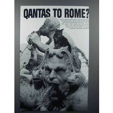 1966 Qantas Airline Ad - Qantas to Rome?