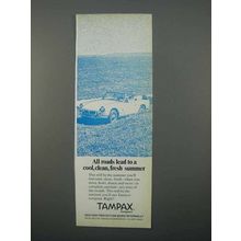 1966 Tampax Tampons Ad - Cool, Clean, Fresh Summer