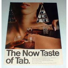 1966 Tab Soda Ad - The Now Taste of Tab!
