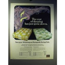 1971 Serta Sertapedic Deluxe Mattress Ad - Sleeping