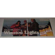 1982 2-page Winston Lights Cigarettes Ad - Nobody Better