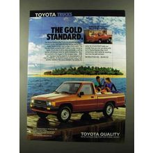 1988 Toyota Standard Bed Truck Ad - Gold Standard