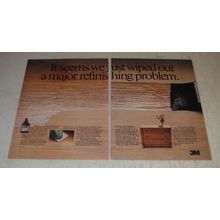 1989 3M Scotchgard Wipe On Poly Finish Ad - It seems we just wiped out