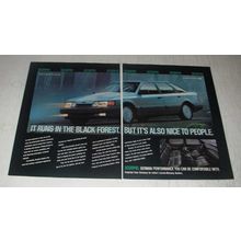 1989 Scorpio Car Ad - It runs in the black forest. But it's also nice to people