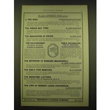 1924 Frederick A. Stokes Company Ad - The King by Wayland Wells Williams
