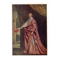 CARDINAL RICHELIEU by Champaigne unused vintage postcard National Gallery #