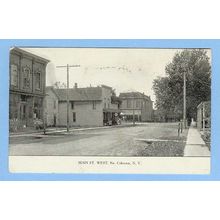 New York North Cohocton Main St West Street Scene Unpaved Road w/Old Build~330