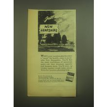 1945 New Hampshire State Planning & Development Commission Ad - Just Nesting
