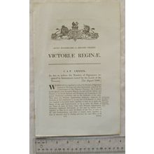 1849 Act of Parliament: number of signatures Instruments Lords of Treasury