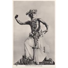 Kandyan Dancer Ceylon Real Photo Postcard