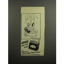 1952 Sunshine Cheez-it Crackers Ad - Good any old time - Stranded on Island