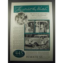 1933 Plymouth Sedan Ad - They got what they wanted