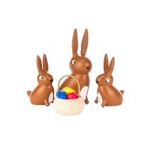 224-036 - Dregeno Easter Figures - Rabbit Family - 5.5"H x 2.5"W x .5"D
