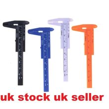 Vernier Caliper Gauge Measurement Plastic Ruler Sliding Measuring Tool White