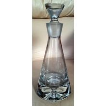 Pyramid Crystal Glass Decanter Laser Etched Canterbury Cathedral
