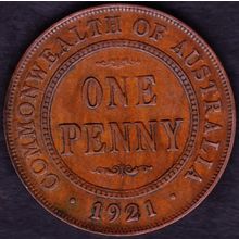 1921 Australia 1 Penny coin