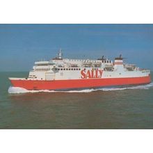 Sally Sky Ferry Ferries Advertising Postcard