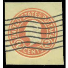 Used U430c 2c George Washington Fine Cut Square WA3004