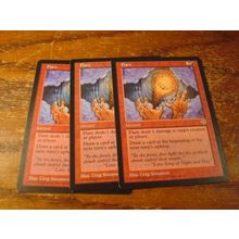 Magic The Gathering, MTG, 3-Cards, 1996, FLARE, ex+