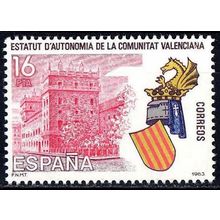 España. 1983. Mi # 2605. Comunidad de Valencia. Statute of autonomy