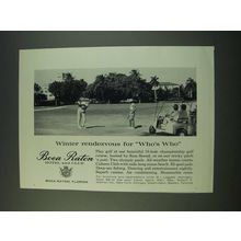 1961 Boca Raton Hotel and Club Ad - Winter Rendezvous for Who's Who