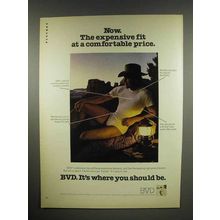 1982 BVD Underwear Ad - Fit at a Comfortable Price