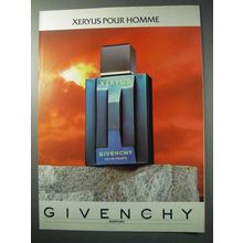 1986 Givenchy Xeryus Cologne Ad - Pour Homme