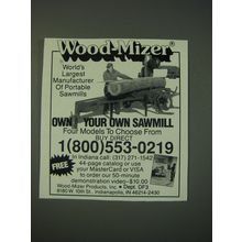 1988 Wood-Mizer Sawmill Ad