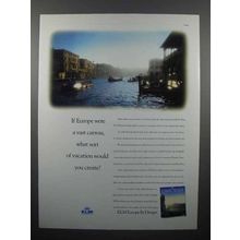 1991 KLM Airline Ad - If Europe Were a Vast Canvas