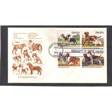 FDC Artmaster 2098-2101 20c Dogs (Cachet-U/A) CV40154